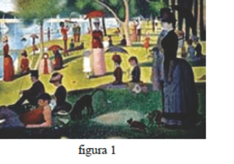 Quadro Tarde de Domingo na Ilha de Grande Jatte.