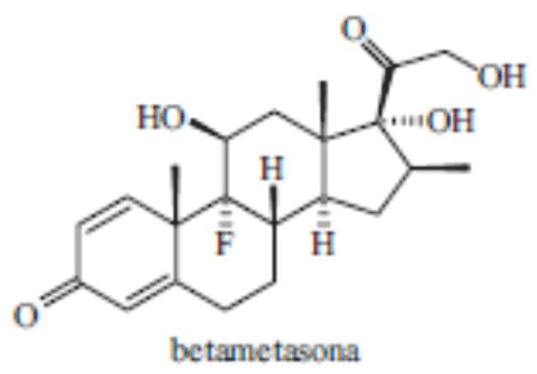 Estrutura da betametasona.