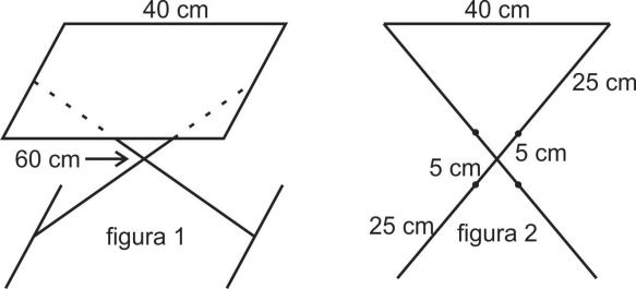 Figuras 1/2 do banco regulável, com rótulos e medidas 40 cm, 60 cm, 25 cm e 5 cm.