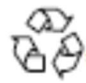 Símbolo de reciclagem.
